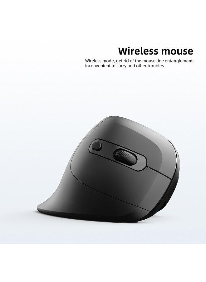 Vertical Mouse Wireless 2.4G Rechargeable Ergonomic Design Mice 3200DPI Adjustable Optical E-sports Mice Strong Compatibility Supports Windows/Linux/Mac OS Long Battery Life For Computer Laptop PC