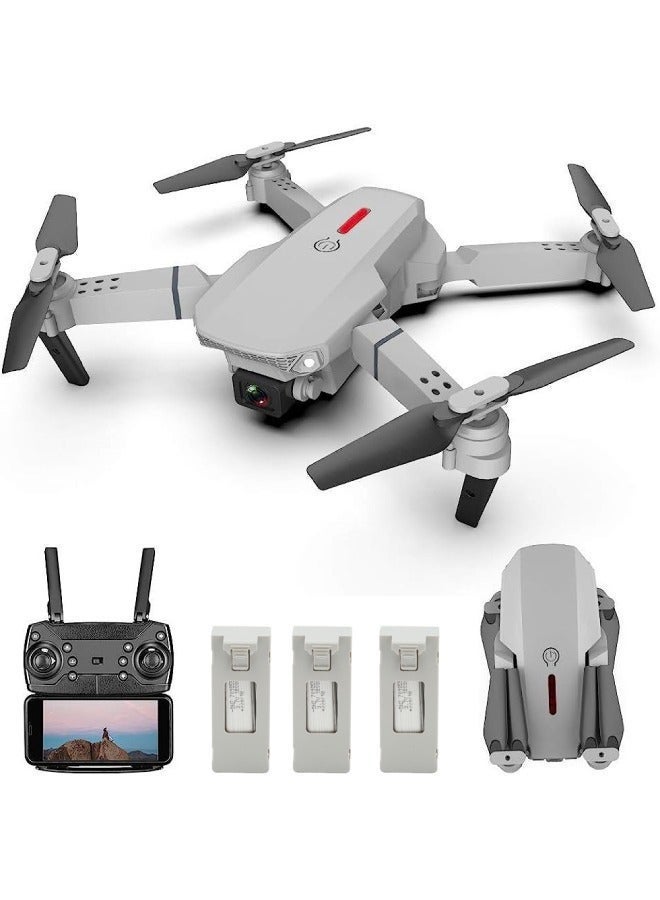LS-E525 RC Drone with Camera 4K Drone Dual Camera WiFi FPV Drone Headless Mode Altitude Hold Gesture Photo Video Track Flight 3D Filp RC Qudcopter Assorted - Image 2