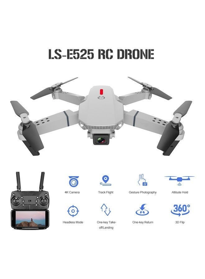 LS-E525 RC Drone with Camera 4K Drone Dual Camera WiFi FPV Drone Headless Mode Altitude Hold Gesture Photo Video Track Flight 3D Filp RC Qudcopter Assorted - Image 1