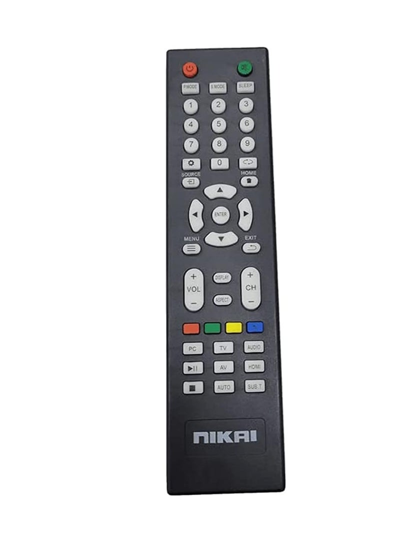 ELTRAZONE New Replacement Remote Control, Remote Control Fit, Universal Remote Control Compatible with NIKAI TV and More - Image 1