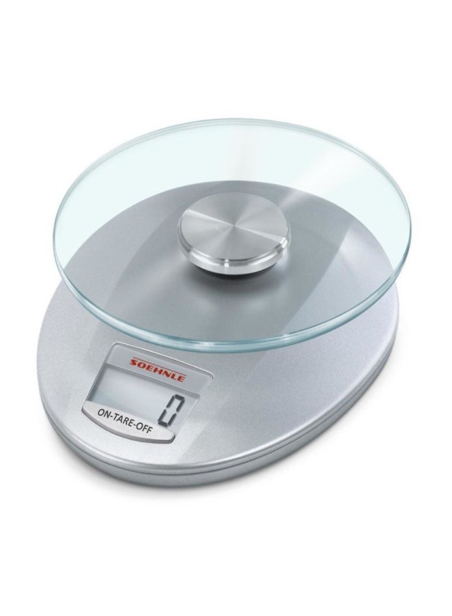 SOEHNLE Roma Auto-Off Function Digital Kitchen Scale Silver and Clear 7 x 19.4 x 21.6 cm 65856 - Image 1