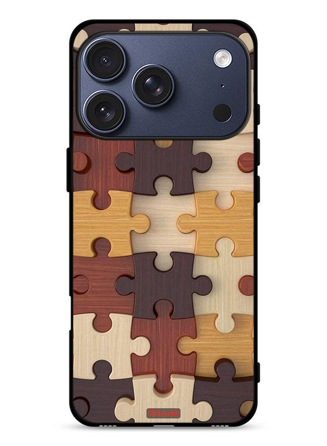 Tolwak Apple iPhone 17 Pro Protective Case Cover Wooden Pattern - Image 1