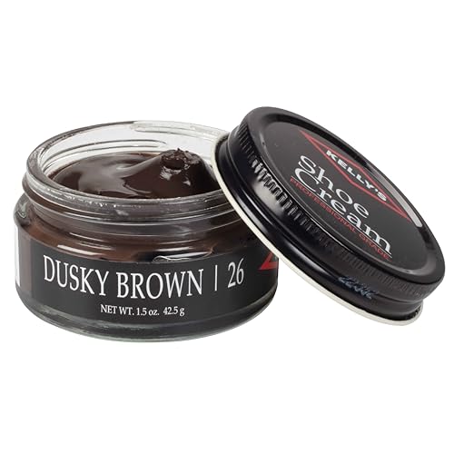 KELLYS Kelly's Dusky Brown Shoe Polish 1.5 oz - Professional Leather Shoe Cream - Image 1