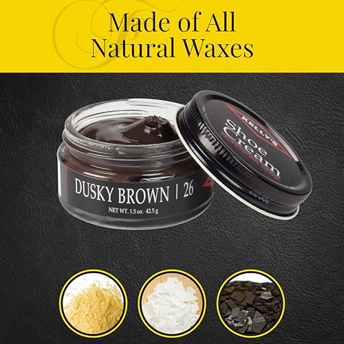 KELLYS Kelly's Dusky Brown Shoe Polish 1.5 oz - Professional Leather Shoe Cream - Image 3