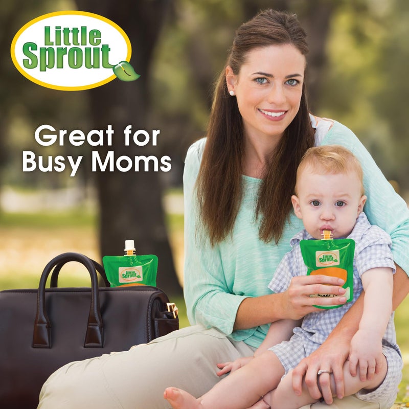 Sprout Cups Disposable 6oz Baby Food Storage Pouch Containers, 48 Pack- Write What You Want Squeezable Pouches- Make Homemade Organic Food for Babies/Toddlers- Works with Most Filling Stations Including Infantino - Image 5