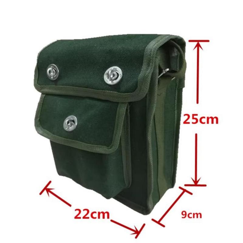 Portable Thickened Canvas Tool Bag - High-quality Oxford Fabric Wear-resistant Multifunctional Organizer for Electrical Engineers - Image 5