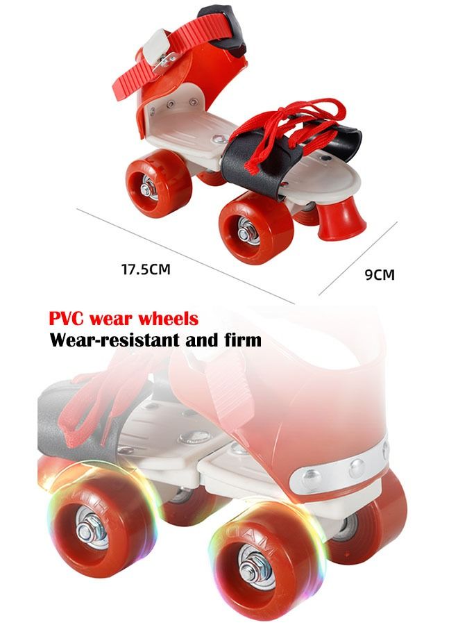 Kids Unisex Four Wheel Roller Skating Shoes