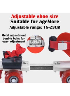 ZCM-HAPPY Kids Unisex Four Wheel Roller Skating Shoes  - Image 2