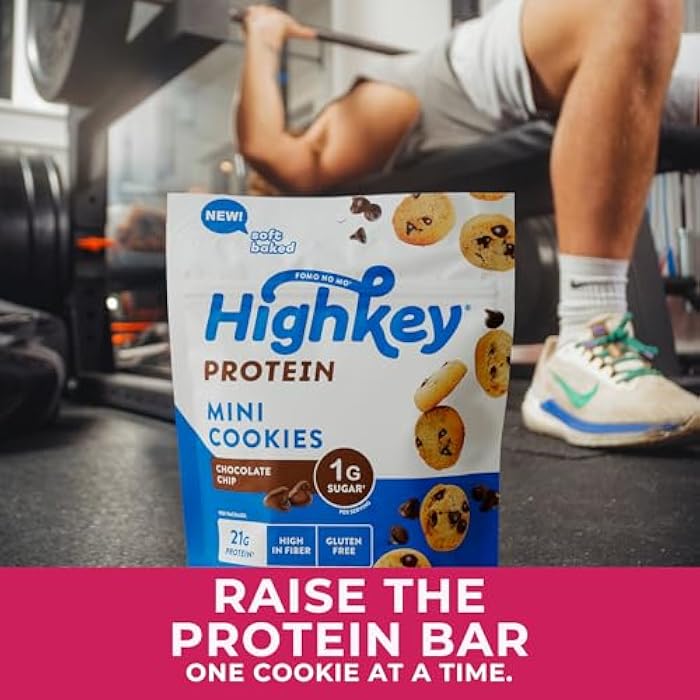 HighKey Protein Chocolate Chip Cookies - Low Sugar, High Protein Keto Snack 3-Pack, 2.25oz, Low Carb Gluten Free Cookies with Oat Fiber, Healthy Sweet Treat - Image 4