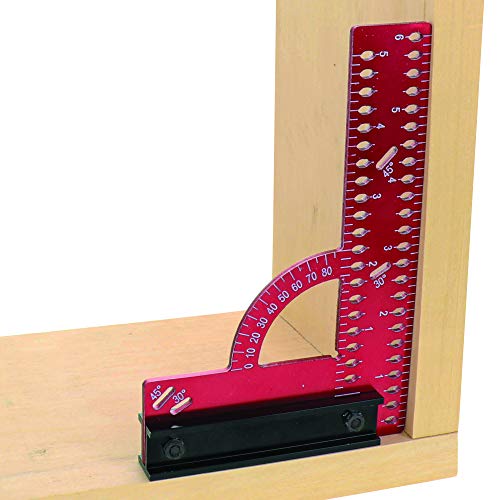 Milescraft 8409 MC-Square150 Imperial Framing Square – 6” x 4” Aluminum Carpenter Square for Woodworking with Removeable Fence - Image 3