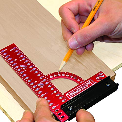 Milescraft 8409 MC-Square150 Imperial Framing Square – 6” x 4” Aluminum Carpenter Square for Woodworking with Removeable Fence - Image 5