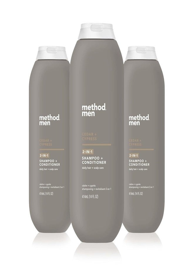 Method Men 2-in-1 Shampoo + Conditioner, Cedar + Cypress, 14 Ounces (Pack of 3) - Image 1