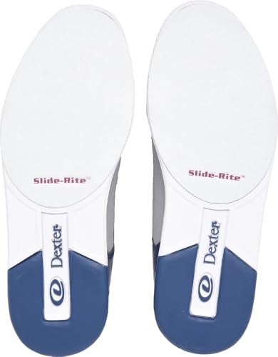 Dexter Men's Royal Bowling Shoes (for Right or Left Handed Bowlers- Universal Slide Soles on Both Shoes) - Navy/White/Grey 7.5 - Image 2