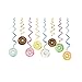 CC HOME 15Pack Donut Cake Hanging Swirls Doughnut Dessert Ceiling Streamer Birthday Party Decorations Donut Themed Party Favors for Holiday Shower Home Decoration Party Supplies - Image 2