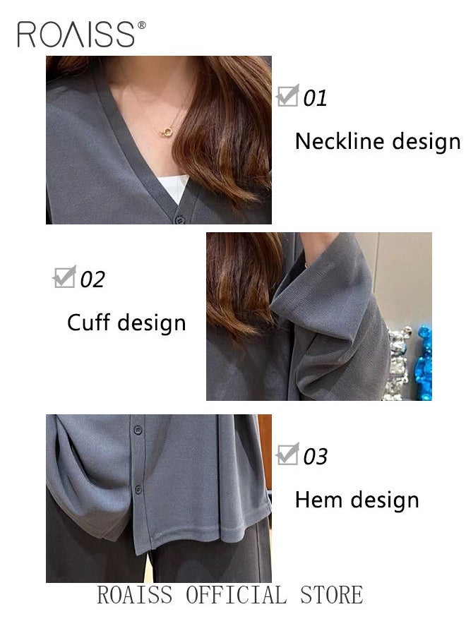 Women Ice Silk Long-Sleeved Cardigan Casual Regular-Fit Long-Sleeved Top Women's Solid Color Cardigan Women's Casual Versatile Ice Silk Knitted Sunscreen Clothing - pzsku/ZC5F79258561D76291EBCZ/45/_/1693621413/4cfc0dd3-3c83-4675-99db-22a733026c17