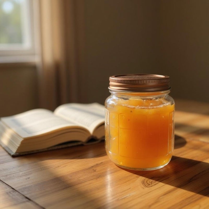 B&D Glass Storage Jar with Gold Lid - 250ml - Image 2