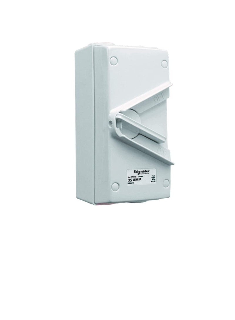 Schneider Electric 35A 440V Surface Mount Triple Pole Isolating Switch IP66 weatherproof - Image 3