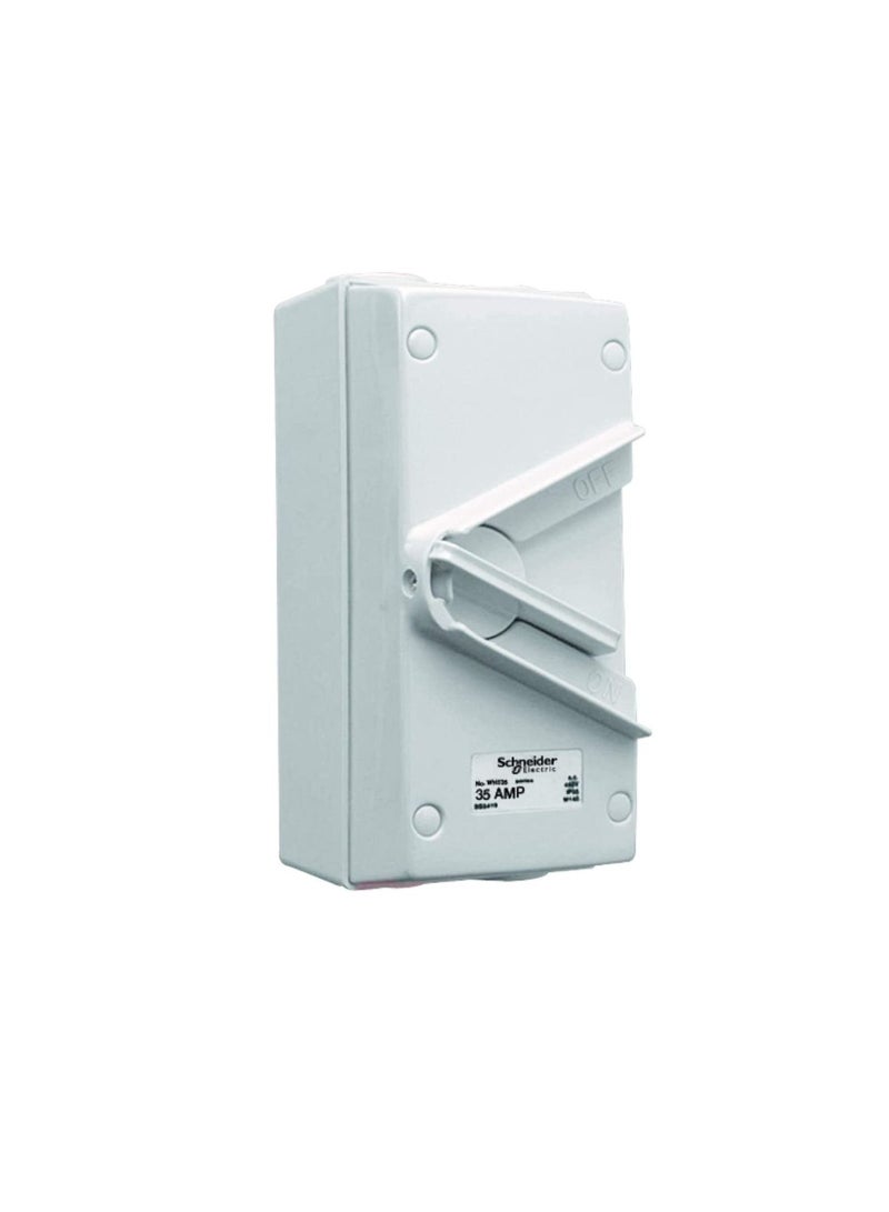 Schneider Electric 35A 440V Surface Mount Triple Pole Isolating Switch IP66 weatherproof - Image 2