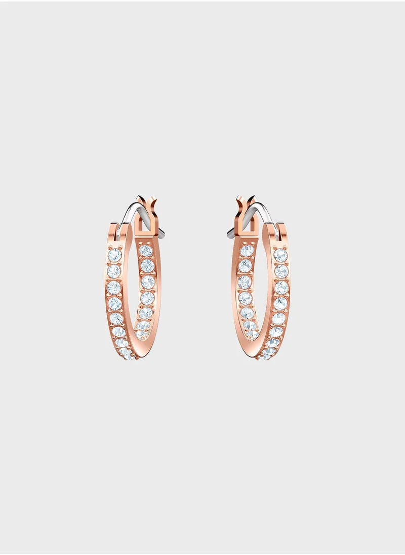 SWAROVSKI Duo Pe Evil Eye Hoop Earrings