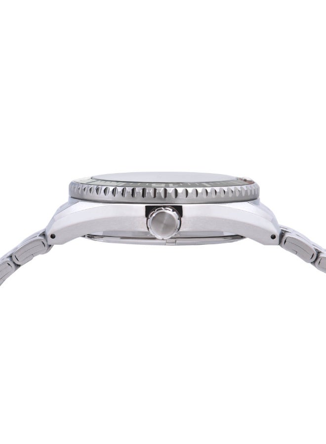 Alba Mechanical Automatic Men’s Watch AL4765X1, 43 mm Silver-White Dial, Stainless Steel Case & Bracelet, 200 m WR - Image 3