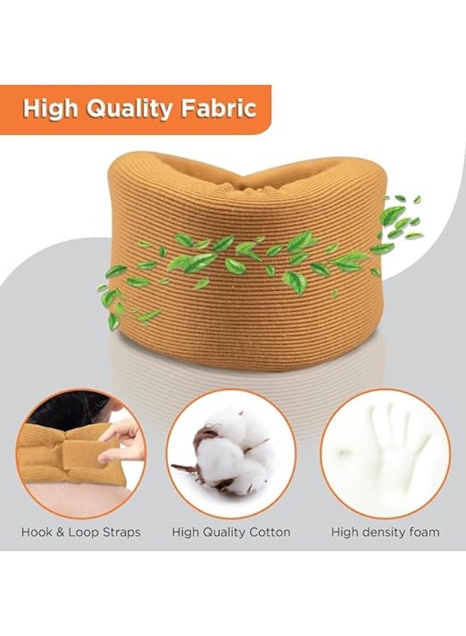 دعامة الرقبة الطبية الإسفنجية الناعمة – مشد لتدعيم الفقرات العنقية أثناء النوم والراحة – تثبيت محكم لتخفيف ضغط العمود الفقري – طوق انسيابي مريح وجيد التهوية - Image 5