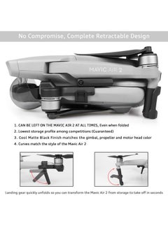 اس واي ام اي كيه ملحق هبوط قابل للسحب من SYMIK لطائرات DJI Air 2S وDJI Mavic Air 2؛ تصميم قابل للطي بالكامل، يمكن تركه على الطائرة بدون طيار في جميع الأوقات، حتى عند طيه؛ مساحة تخزين منخفضة للغاية؛ ملحقات  - Image 2