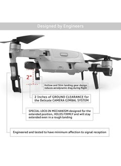 اس واي ام اي كيه ملحق هبوط قابل للسحب من SYMIK لطائرات DJI Air 2S وDJI Mavic Air 2؛ تصميم قابل للطي بالكامل، يمكن تركه على الطائرة بدون طيار في جميع الأوقات، حتى عند طيه؛ مساحة تخزين منخفضة للغاية؛ ملحقات  - Image 3