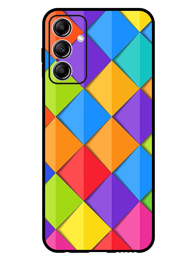 Theodor Protective Case Anti Scratch Shock Proof Bumper Cover For Samsung Galaxy A15 Squares - Image 1