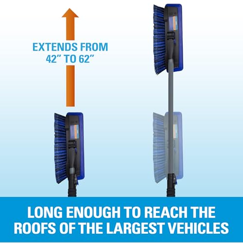 SubZero 14462 62" Power-Force Glacier Snowbroom for Car Windshield, Extendable Aluminum Handle for Easy Snow Removal from Car, Truck, SUV - Image 4