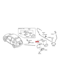 NIBEMINENT Boot Lid Tailgate Opening Switch Replacement For Micra 2002-2010 K12  - Image 4