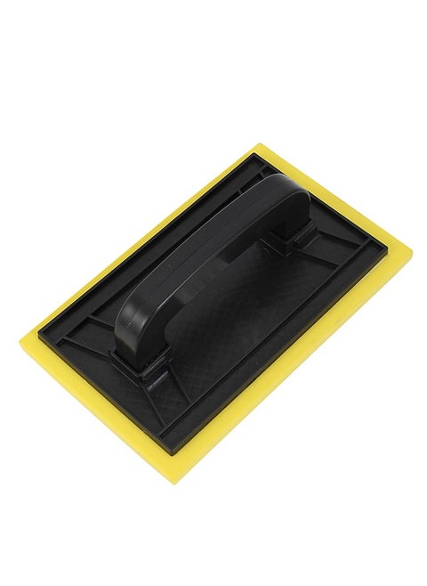 EVA Clay Wiper -Yellow- Durable and Easy to Clean Plastering Trowel with Foam Base and Ergonomic Plastic Handle for Smoothing Surfaces, Drywall Installation, and DIY Home Improvement Projects