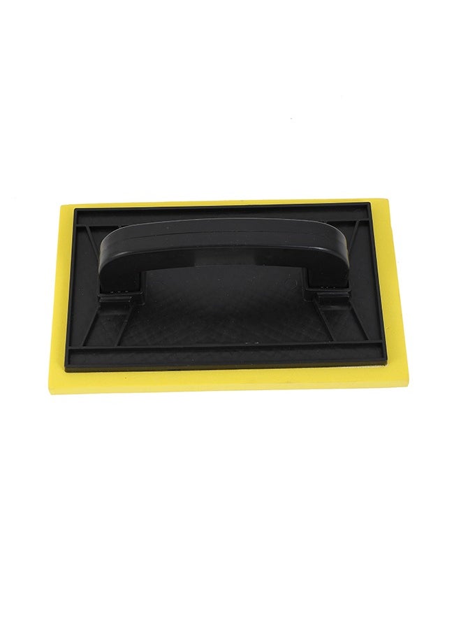 EVA Clay Wiper -Yellow- Durable and Easy to Clean Plastering Trowel with Foam Base and Ergonomic Plastic Handle for Smoothing Surfaces, Drywall Installation, and DIY Home Improvement Projects