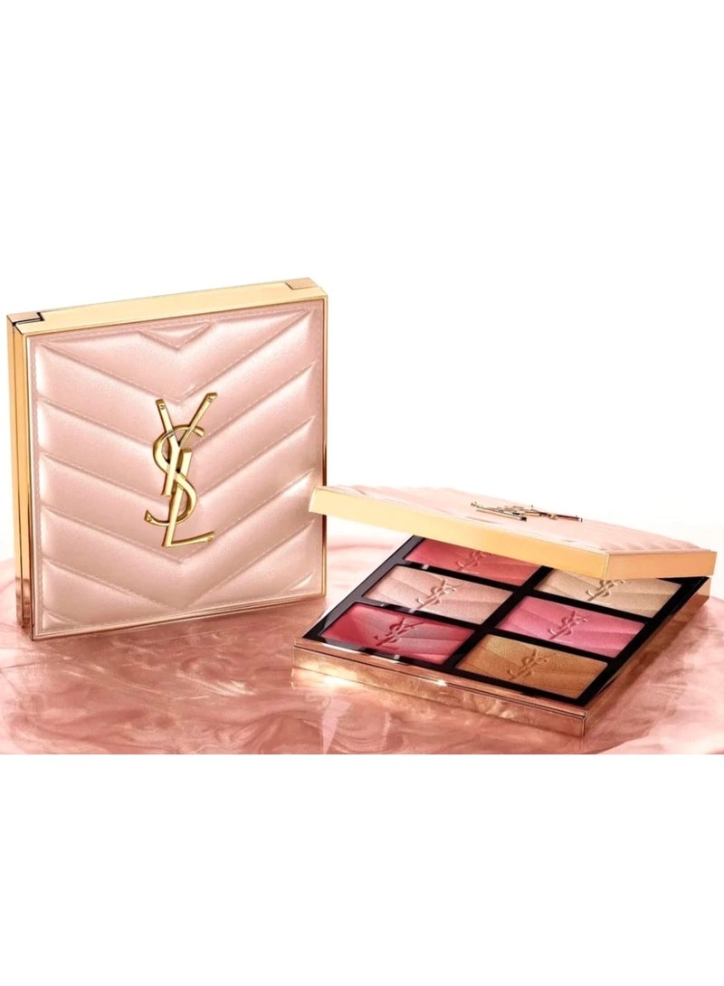 Yves Saint Laurent Couture Face Palette Golden Oasis Limited Edition, 3 Blushes & 3 Highlighters, 27g - Image 5