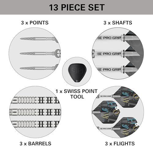 Target Darts طقم سهام Target Darts كريس دوبي G1 23G 90% تنجستين بنقاط سويسرية من الفولاذ - Image 5
