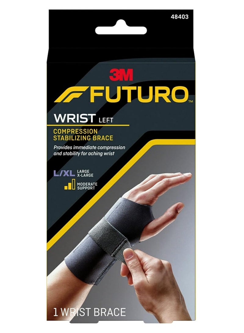 FUTURO Futuro Wrist Left Compression Stabilizing Brace, L-XL, Large - Extra Large  - Image 1