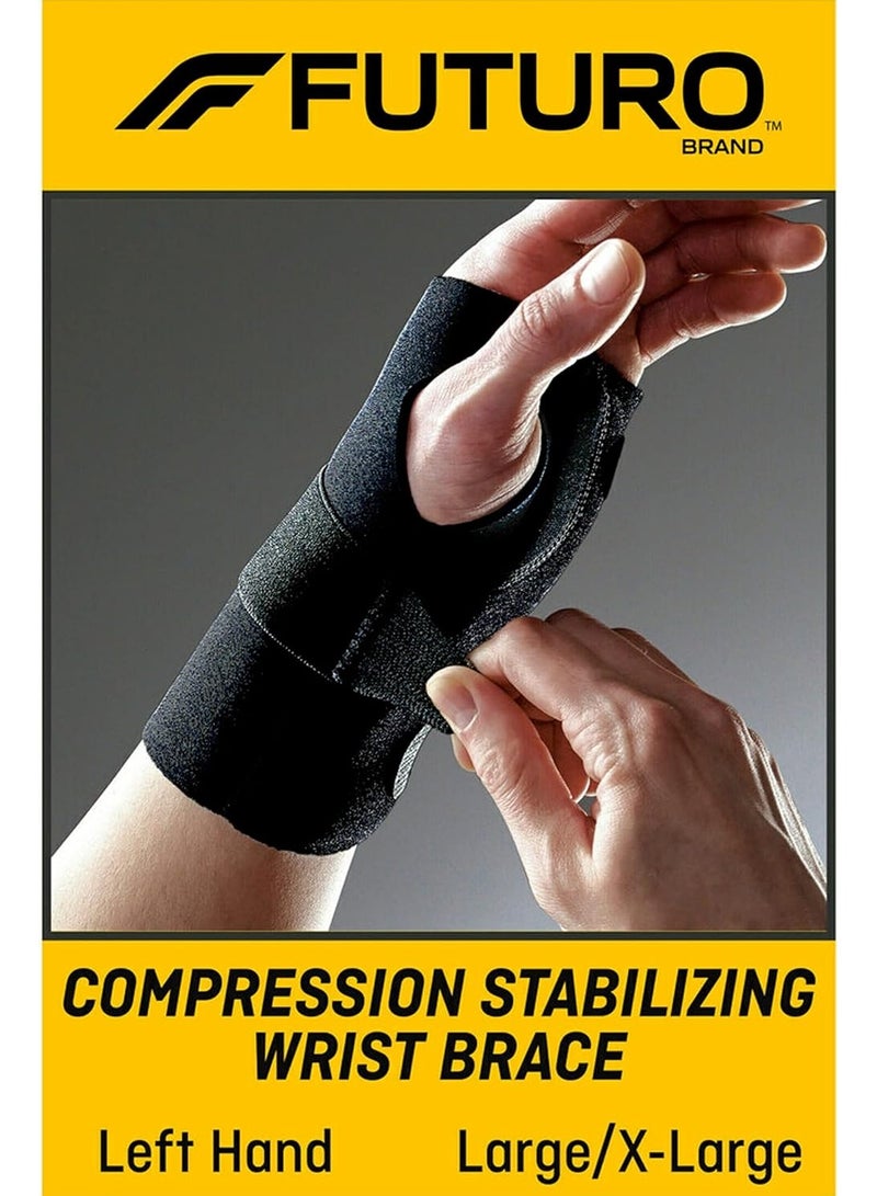 FUTURO Futuro Wrist Left Compression Stabilizing Brace, L-XL, Large - Extra Large  - Image 2