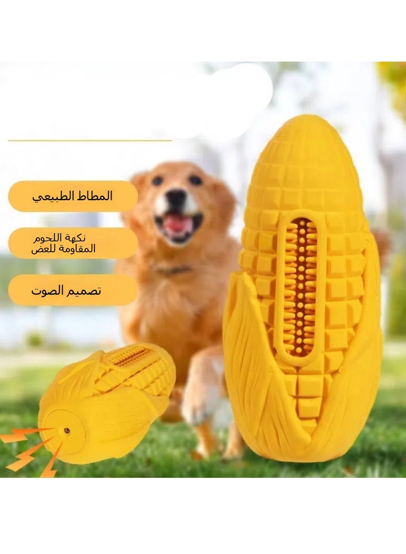 Pet new explosion meat-flavored corn bite-resistant dog molar stick self-hi bacon-flavored sound toy - Image 1