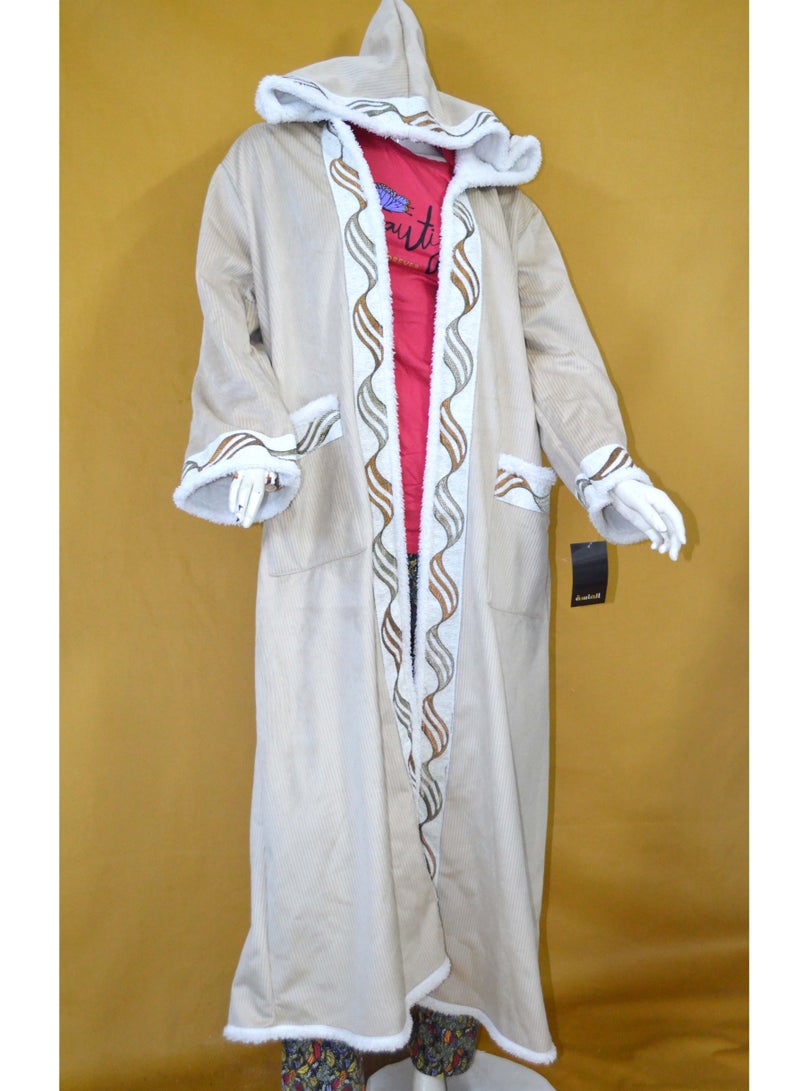 Women Arabian Winter Coat with Hoodie - Image 1