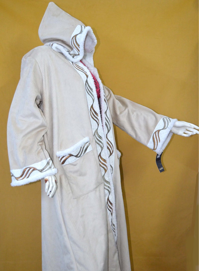 Women Arabian Winter Coat with Hoodie - Image 2