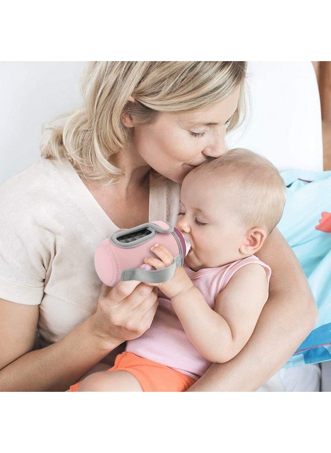 Beautyflier - أغطية أكمام زجاجات الأطفال الزجاجية لزجاجات الأطفال Tommee Tippee Nature بمقبض مزدوج بسمك 3.8 مم للحفاظ على الحرارة والبرودة (9 أونصة) - Image 1