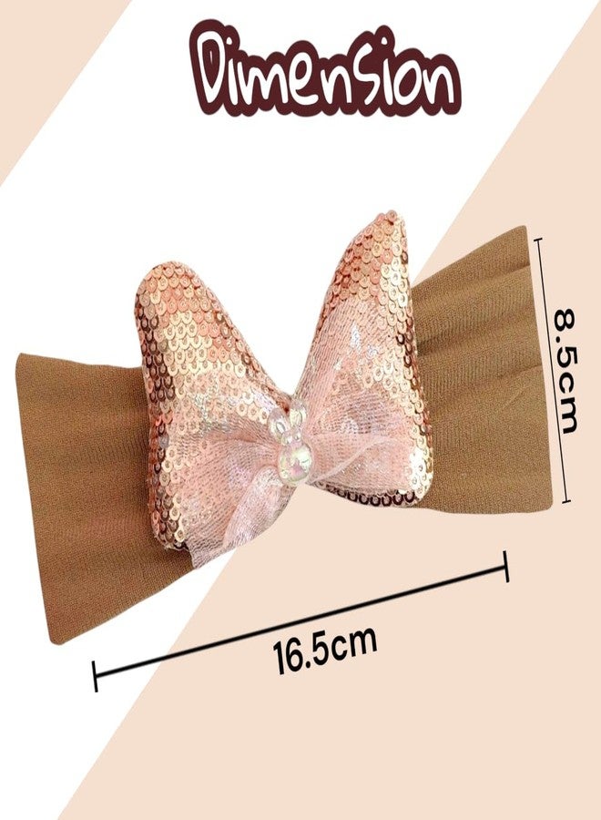 AMYCAUR Multi-coloured hairband Elastic Kids Headband Hair Accessory for Baby Girls and Kids | Soft And Comfortable Baby Girls Shower Gift For Newbron Baby | Random Color (2-Pcs, Small) - Image 3