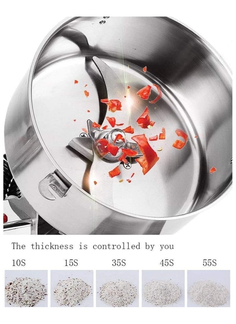 LETWOO LETWOO Household Small Crusher Grains Dry Grinding Machine Stainless Steel 3000W High Power Spice Mill 800g Fine Grinding Broken Powder Machine For Home/Restaurant/Hotel/Chinese Medicine  - Image 5