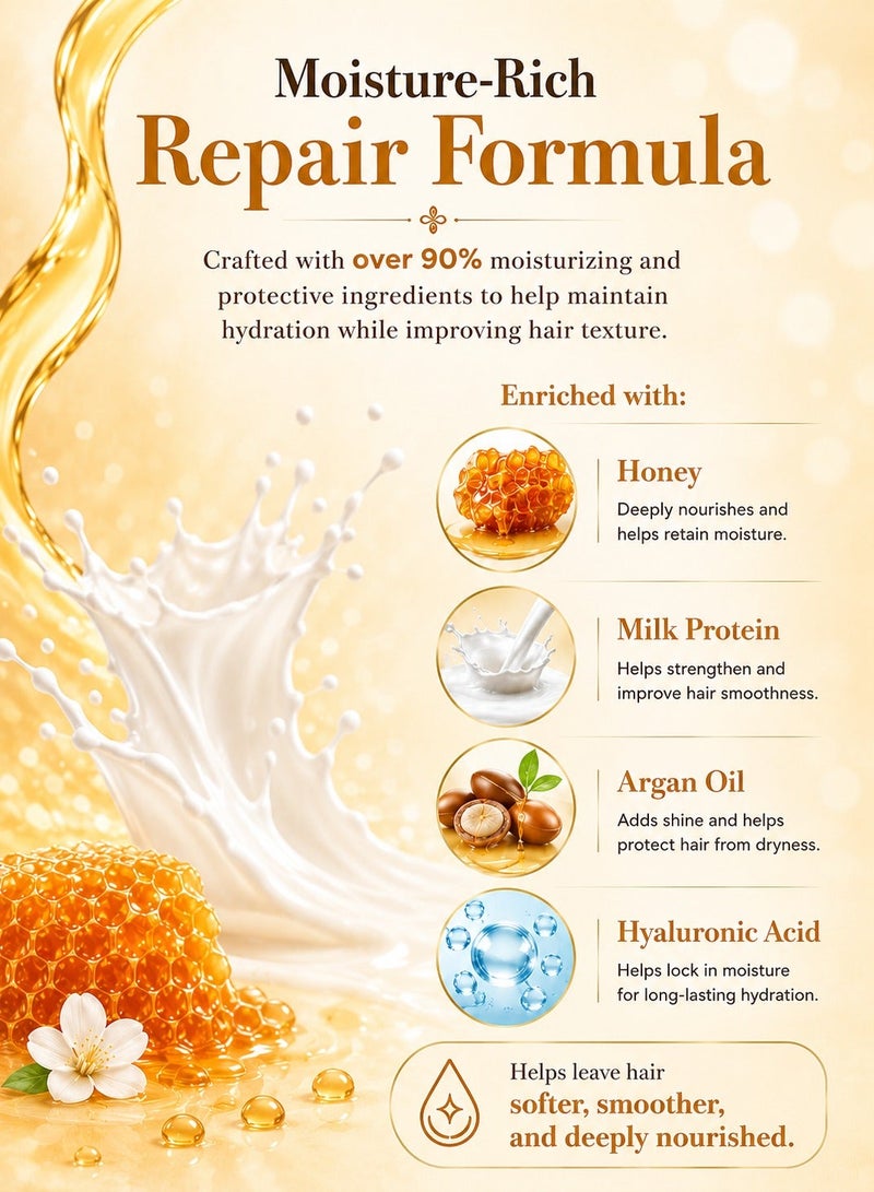 &Honey Milky Precious EX Repair Hair Pack Treatment – Intensive Repair & Nourishing Mask (500g) - Image 5