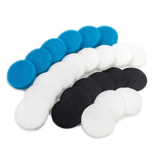 LTWHOME Value Pack of Carbon Filter, Coarse Filter and Fine Filter Pads Set Suitable for Classic 2213/250 2616131 (Pack of 24) - Image 1