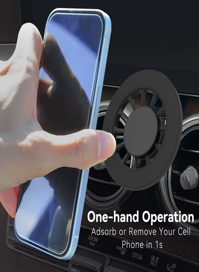 BEERTE Fits MagSafe Car Mount Fit for Mercedes Benz C-Class 2016-2022, GLC-Class 2016-2023 [Upgraded Magnets] Magnetic Phone Holder for Car Fit for iPhone 16 15 14 13 12 Series MagSafe Case All Phones - Image 5