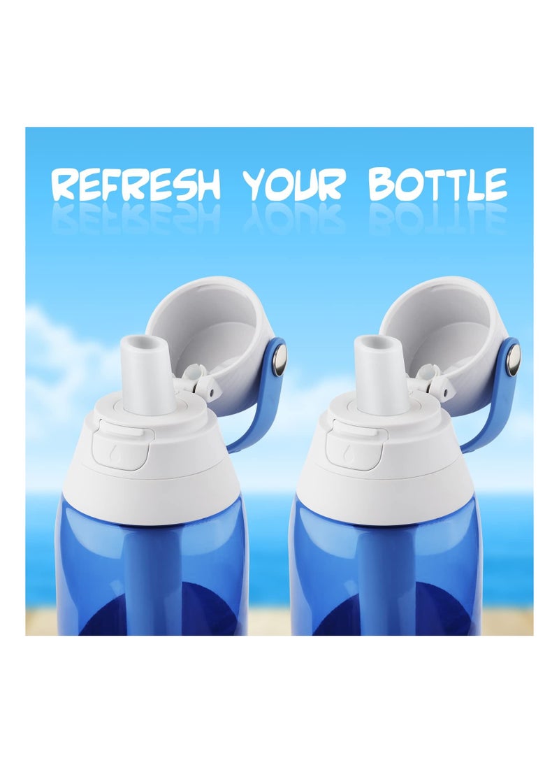 KASTWAVE Fit for Bite Valve Replacement Compatible with Brita Water Bottle & Brita Filter Water Bottle Replacement, White Silicone Water Bottle Mouthpiece Replacement Water Bottles Parts (2pcs)  - Image 2