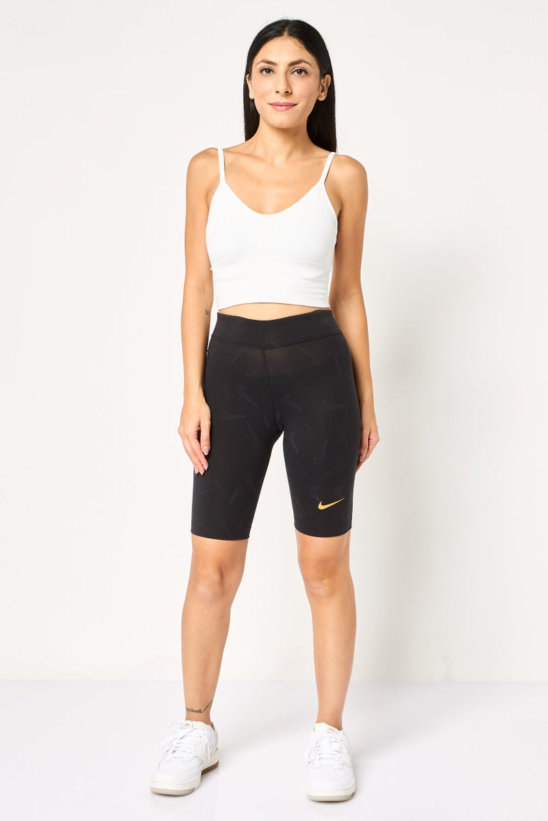 Nike شورتات خارجية ضيقة للنساء، سوداء - Image 2