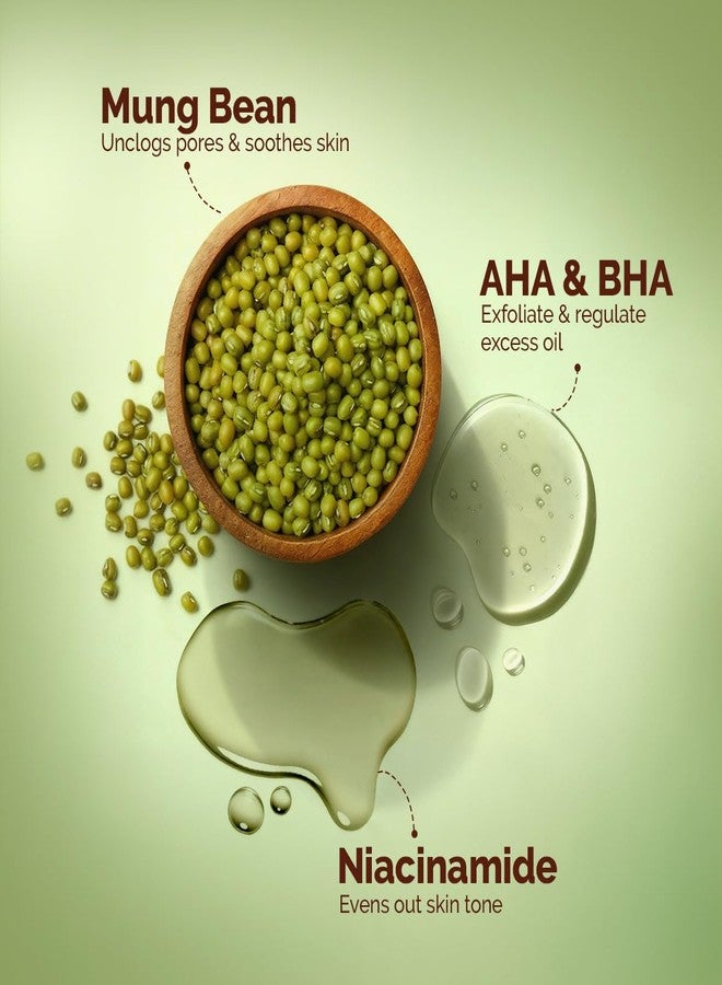 Mamaearth Mung Bean Pore Cleansing Face Scrub with Mung Bean, AHA BHA - 100g | Face Scrub for Oily Skin | India's 1st Foam Scrub for Deep Pore Cleansing | Gentle Exfoliation | Oil Control | Tan Removal - Image 4