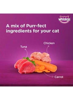 Whiskas Tasty Mix Adult (1+ Year) Wet Cat Food, Chicken with Tuna & Carrot in Gravy, 70 g, Pack of 28| Made with Real Fish| Complete & Balanced Nutrition for Adult Cat - pzsku/ZC5F9208A9AC1A5FEA860Z/45/_/1738306174/99f12f10-bdb2-480f-a9f9-65c2a47e7d1c