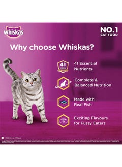 Whiskas Tasty Mix Adult (1+ Year) Wet Cat Food, Chicken with Tuna & Carrot in Gravy, 70 g, Pack of 28| Made with Real Fish| Complete & Balanced Nutrition for Adult Cat - pzsku/ZC5F9208A9AC1A5FEA860Z/45/_/1738306596/c5b55e02-2d88-4c30-ae7d-2c727a79b8ee